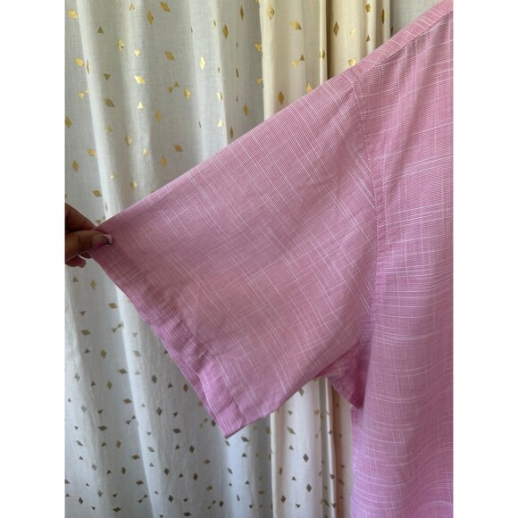 Hagger Clothing Men's Semi Sheer Button Down Short Sleeve Collar Shirt XXL - Picture 3 of 6